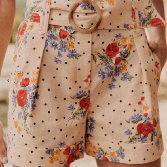 Sezane Pants - Rome Shorts in Poppy size 42 / XL